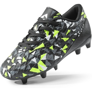 image:imageDREAM PAIRS Boys Girls Soccer Cleats  Youth Firm Ground Athletic Outdoor Training Football Shoes for Little Kid Big Kid ToddlerBlackNeonGreen