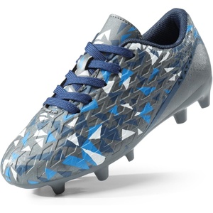image:imageDREAM PAIRS Boys Girls Soccer Cleats  Youth Firm Ground Athletic Outdoor Training Football Shoes for Little Kid Big Kid ToddlerDarkGreyRoyalBlue