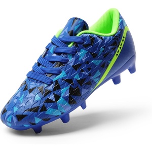 image:imageDREAM PAIRS Boys Girls Soccer Cleats  Youth Firm Ground Athletic Outdoor Training Football Shoes for Little Kid Big Kid ToddlerNavyBlueBlackNeon Green