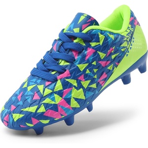 image:imageDREAM PAIRS Boys Girls Soccer Cleats  Youth Firm Ground Athletic Outdoor Training Football Shoes for Little Kid Big Kid ToddlerRoyal BlueNeon Green