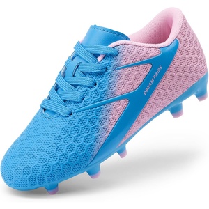 image:imageDREAM PAIRS Girl Toddler Boys Soccer Cleats  Textured Upper Improves Control Rubber Outsole Boosts Grip EVA Footbed Adds Cushioning Arch Support Reduces FatiguePinkBlue