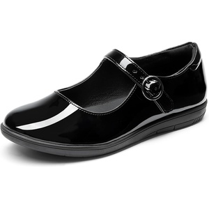 image:imageDREAM PAIRS Girls Mary Jane School Uniform Shoes  Girl Buckle Dress Shoes Backtoschool NonSlip Fatiguefree Flats with Roomy Round Toe for Little Big KidsBlackPatent