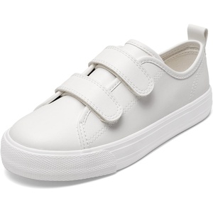 image:imageDREAM PAIRS Kids Sneakers Hook amp Loops  Playful cartoon design Breathable upper Lightweight Girls toddler Canvas ShoesWhite