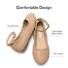 image:imageDREAM PAIRS Girls Dress Shoes Girls Ballerina Flat Ankle Strap Ballet Flats ToddlerLittle KidBig KidNude