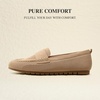 image:imageDREAM PAIRS Women Comfortable Business Knit Loafers  Zeropressure breathable Knit Upper and Memory Foam Arch Support insole Slip on flats for work and daily travelNude