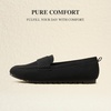 image:imageDREAM PAIRS Women Comfortable Business Knit Loafers  Zeropressure breathable Knit Upper and Memory Foam Arch Support insole Slip on flats for work and daily travelBlack