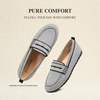 image:imageDREAM PAIRS Women Comfortable Business Knit Loafers  Zeropressure breathable Knit Upper and Memory Foam Arch Support insole Slip on flats for work and daily travelBlackWhite