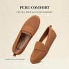 image:imageDREAM PAIRS Women Comfortable Business Knit Loafers  Zeropressure breathable Knit Upper and Memory Foam Arch Support insole Slip on flats for work and daily travelBrown