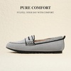 image:imageDREAM PAIRS Women Comfortable Business Knit Loafers  Zeropressure breathable Knit Upper and Memory Foam Arch Support insole Slip on flats for work and daily travelBlackWhite