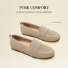 image:imageDREAM PAIRS Women Comfortable Business Knit Loafers  Zeropressure breathable Knit Upper and Memory Foam Arch Support insole Slip on flats for work and daily travelBeige