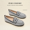 image:imageDREAM PAIRS Women Comfortable Business Knit Loafers  Zeropressure breathable Knit Upper and Memory Foam Arch Support insole Slip on flats for work and daily travelBlackWhite