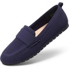 image:imageDREAM PAIRS Women Comfortable Business Knit Loafers  Zeropressure breathable Knit Upper and Memory Foam Arch Support insole Slip on flats for work and daily travelNavy