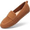 image:imageDREAM PAIRS Women Comfortable Business Knit Loafers  Zeropressure breathable Knit Upper and Memory Foam Arch Support insole Slip on flats for work and daily travelBrown