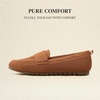 image:imageDREAM PAIRS Women Comfortable Business Knit Loafers  Zeropressure breathable Knit Upper and Memory Foam Arch Support insole Slip on flats for work and daily travelBrown