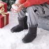 image:imageDREAM PAIRS Girls Boots Kids Boys Winter Mid Boot  Snow Faux Fur Lining Warm Little Big Kid Pull on Cold Outfits with Non Slip Outsole for Safe WalkingGrey