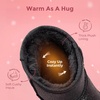 image:imageDREAM PAIRS Girls Boots Toddler Kids Winter Shoes  Warm Short Ankle Snow Anti Slip Booties for Little Big Kid Fuzzy Lining Stylish Faux Fur UpperAll Black
