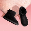 image:imageDREAM PAIRS Girls Boots Toddler Kids Winter Shoes  Warm Short Ankle Snow Anti Slip Booties for Little Big Kid Fuzzy Lining Stylish Faux Fur UpperBlack
