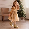 image:imageDREAM PAIRS Girls Boots Toddler Kids Winter Shoes  Warm Short Ankle Snow Anti Slip Booties for Little Big Kid Fuzzy Lining Stylish Faux Fur UpperGold