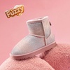 image:imageDREAM PAIRS Girls Boots Toddler Kids Winter Shoes  Warm Short Ankle Snow Anti Slip Booties for Little Big Kid Fuzzy Lining Stylish Faux Fur UpperRainbow