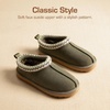 image:imageDREAM PAIRS Girls Boys Slippers Kids House Shoes  Indoor Outdoor Fuzzy Little Big Kid Slipon Faux Suede Slipper for Winter ChristmasGreen