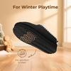 image:imageDREAM PAIRS Girls Slippers Kids Platform Slipper  Fuzzy House Indoor Outdoor Little Big Kid Slip on Extrathick Faux Fur Lining Winter Christmas ShoesBlack