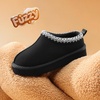 image:imageDREAM PAIRS Girls Slippers Kids Platform Slipper  Fuzzy House Indoor Outdoor Little Big Kid Slip on Extrathick Faux Fur Lining Winter Christmas ShoesBlack