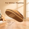 image:imageDREAM PAIRS Girls Slippers Kids Platform Slipper  Fuzzy House Indoor Outdoor Little Big Kid Slip on Extrathick Faux Fur Lining Winter Christmas ShoesCamel
