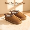 image:imageDREAM PAIRS Girls Slippers Kids Platform Slipper  Fuzzy House Indoor Outdoor Little Big Kid Slip on Extrathick Faux Fur Lining Winter Christmas ShoesCamel
