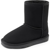 image:imageDREAM PAIRS Girls Boots Kids Boys Winter Mid Boot  Snow Faux Fur Lining Warm Little Big Kid Pull on Cold Outfits with Non Slip Outsole for Safe WalkingAll Black