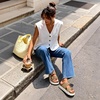 image:imageDREAM PAIRS Arch Support Cork Chunky Platform SandalsTaupe
