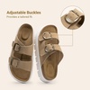 image:imageDREAM PAIRS Arch Support Cork Chunky Platform SandalsTaupe