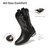 image:imageDREAM PAIRS Boys Girls Cowboy Cowgirl Kids BootsBlack