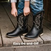 image:imageDREAM PAIRS Boys Girls Cowboy Cowgirl Kids BootsBlack