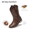 image:imageDREAM PAIRS Boys Girls Cowboy Cowgirl Kids BootsDark Brown