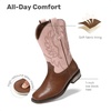 image:imageDREAM PAIRS Boys Girls Cowboy Cowgirl Kids BootsPink