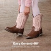 image:imageDREAM PAIRS Boys Girls Cowboy Cowgirl Kids BootsPink