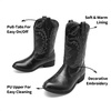 image:imageDREAM PAIRS Girls Boys Cowboy Cowgirl BootsBlack
