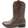 image:imageDREAM PAIRS Girls Boys Cowboy Cowgirl BootsBrown