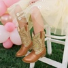image:imageDREAM PAIRS Girls Boys Cowboy Cowgirl BootsGoldBrown