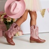 image:imageDREAM PAIRS Girls Boys Cowboy Cowgirl BootsPinkBrown