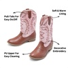 image:imageDREAM PAIRS Girls Boys Cowboy Cowgirl BootsPinkBrown
