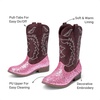 image:imageDREAM PAIRS Girls Boys Cowboy Cowgirl BootsPinkglitter