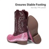image:imageDREAM PAIRS Girls Boys Cowboy Cowgirl BootsPinkglitter