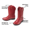 image:imageDREAM PAIRS Girls Boys Cowboy Cowgirl BootsRed