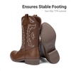 image:imageDREAM PAIRS Girls Boys Cowboy Cowgirl BootsTan