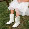 image:imageDREAM PAIRS Girls Boys Cowboy Cowgirl BootsWhite