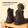 image:imageDREAM PAIRS Girls Cowboy Cowgirl Western BootsBrown