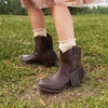 image:imageDREAM PAIRS Girls Cowboy Cowgirl Western BootsBrown