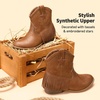 image:imageDREAM PAIRS Girls Cowboy Cowgirl Western BootsCamel