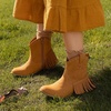 image:imageDREAM PAIRS Girls Cowboy Cowgirl Western BootsCamelsuede